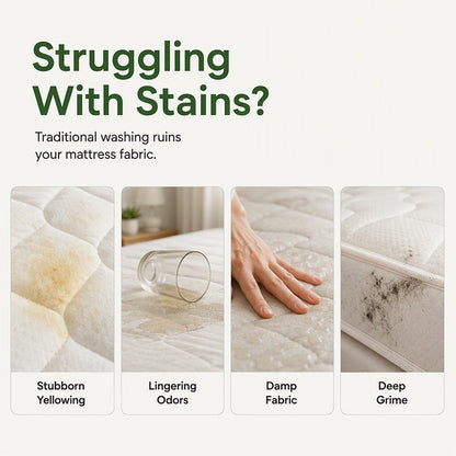 No-Rinse Mattress Dry Foam Cleaner-Enzyme- Powered Formula with Quick-DryTechnology- deal for Mattresses Sofas, Car Seats & pillows