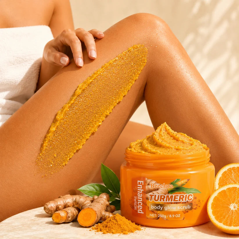Beeclara® |✨ Turmeric Glow Scrub — Buff Away Dull, Rough Skin for a Softer, Smoother-Looking Glow 🧡