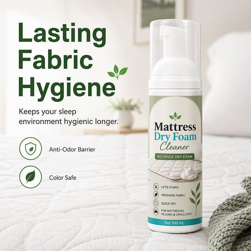 No-Rinse Mattress Dry Foam Cleaner-Enzyme- Powered Formula with Quick-DryTechnology- deal for Mattresses Sofas, Car Seats & pillows
