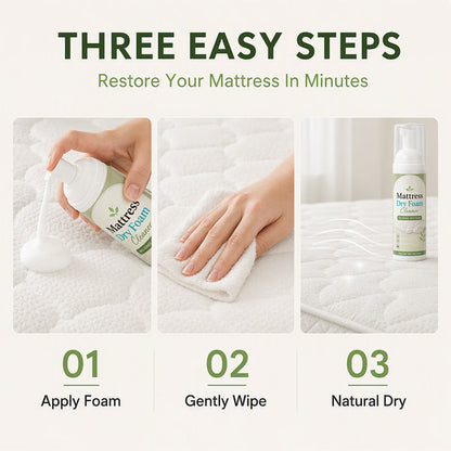 No-Rinse Mattress Dry Foam Cleaner-Enzyme- Powered Formula with Quick-DryTechnology- deal for Mattresses Sofas, Car Seats & pillows