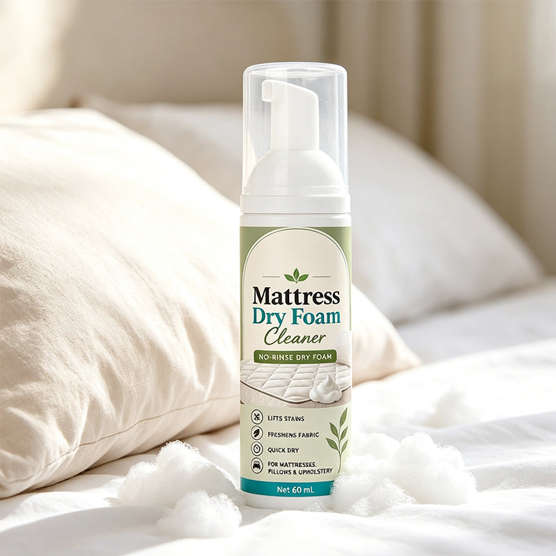 No-Rinse Mattress Dry Foam Cleaner-Enzyme- Powered Formula with Quick-DryTechnology- deal for Mattresses Sofas, Car Seats & pillows