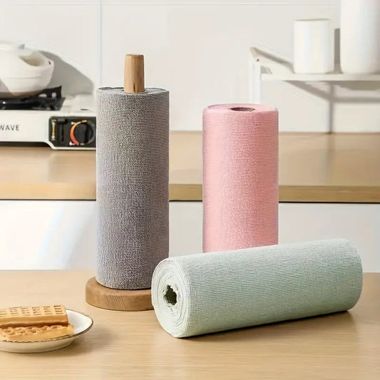 Microfiber cleaning cloth roll