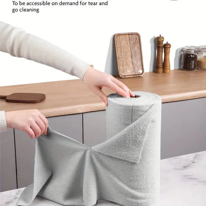 Microfiber cleaning cloth roll