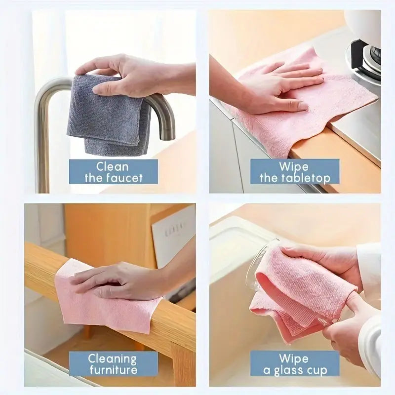 Microfiber cleaning cloth roll