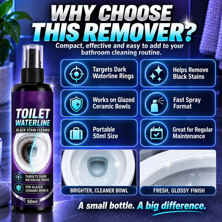 🥳 Hot Seller 🥳💞 Over 10,000 sold! Toilet Water Line Cleaner—Targets black rings with a special formula that reduces scrubbing. Makes your toilet look brand new—hurry and grab yours now!